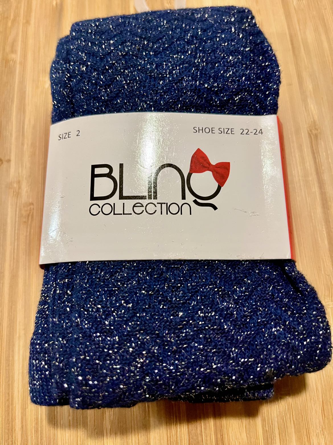 NEW BLING KIDS STOCKINGS - Size 2 thumbnail