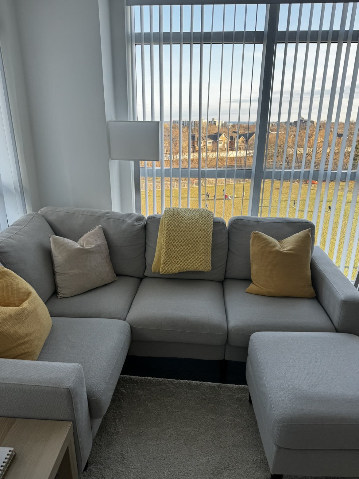 Sectional sofa with ottoman - photo 2