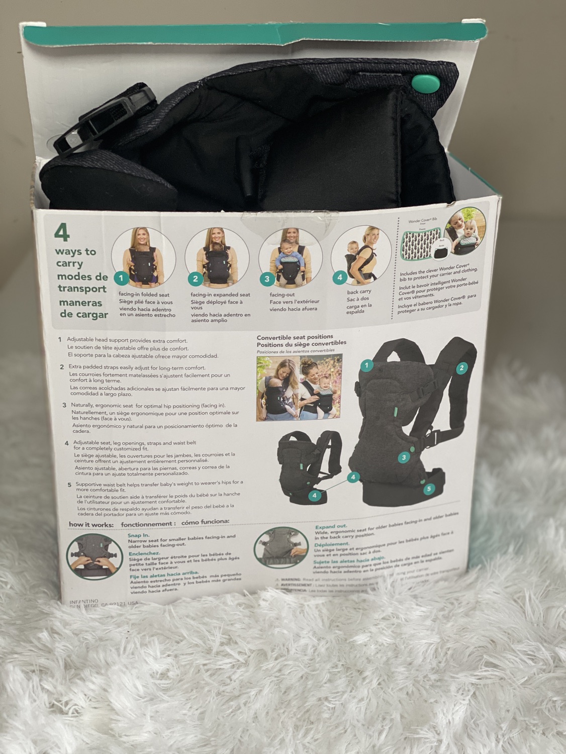 4 -in -1 baby carrier (Infantino) - photo 3