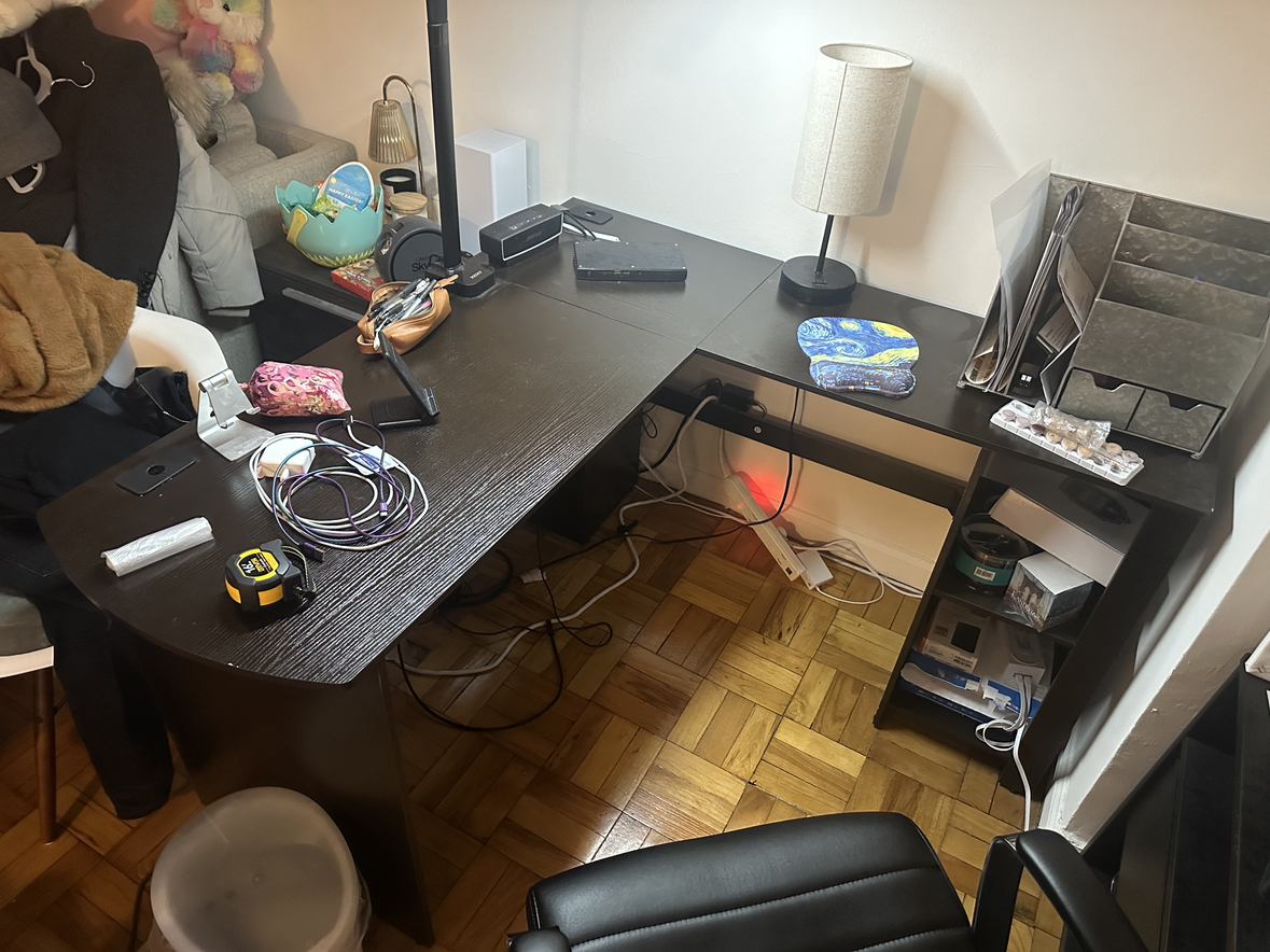 L shaped desk