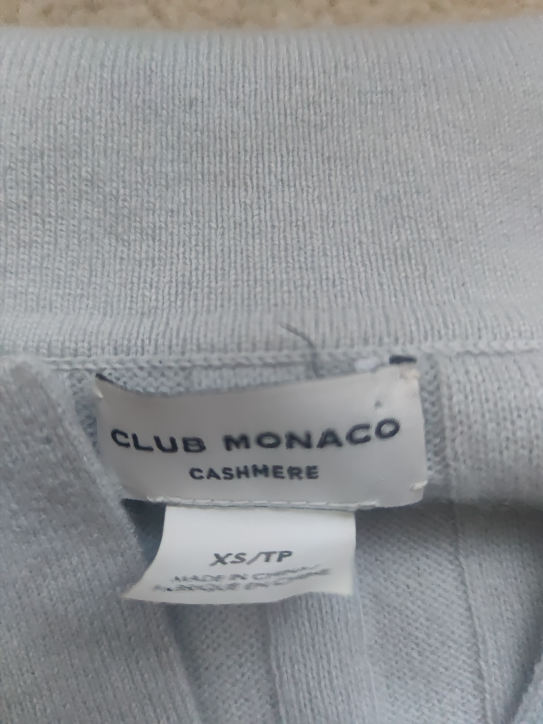 Club Monaco Blue Cashmere Sweater image indicator(3)