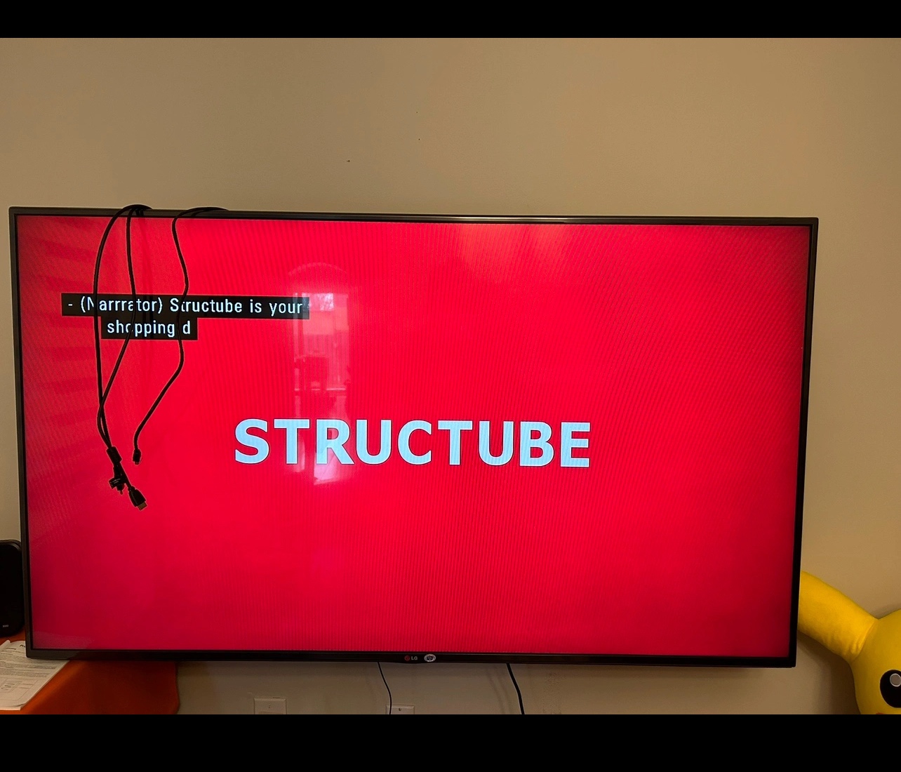 TV , 65” , LG, Good condition  Tv (65”) + & wall holder