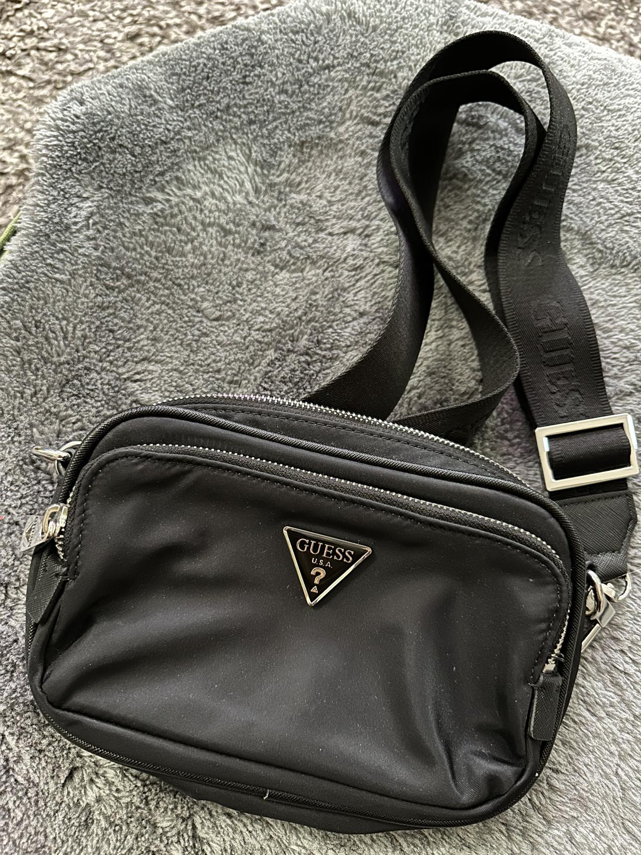 Guess Nylon Camera Crossbody Bag