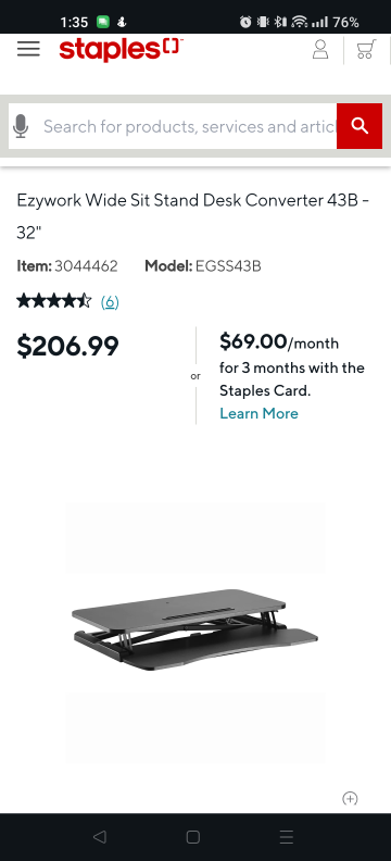 Standing Desk Converter- Wide 32" - photo 3