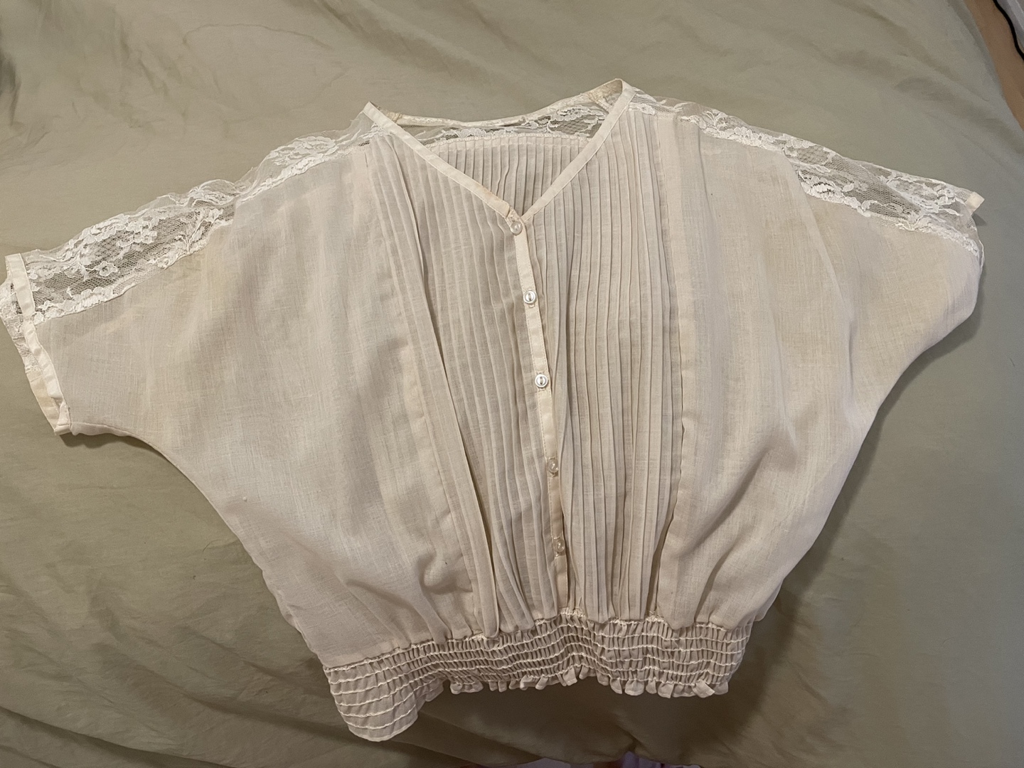 Vintage lace top thumbnail