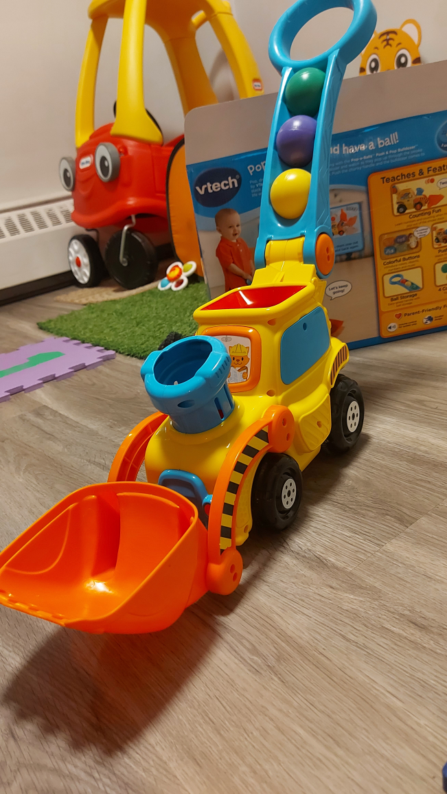 #Almost New VTech pop-a-ball push bulldozer with music image indicator(6)