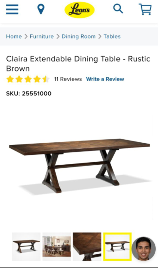 Full Dining set / Extendable image indicator(8)