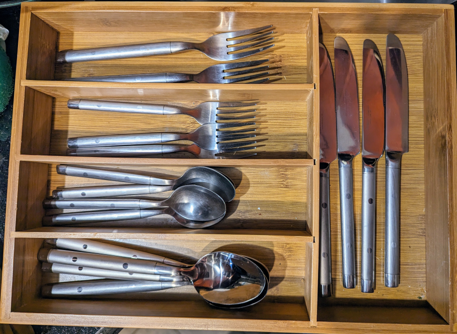 stainless steel silverware