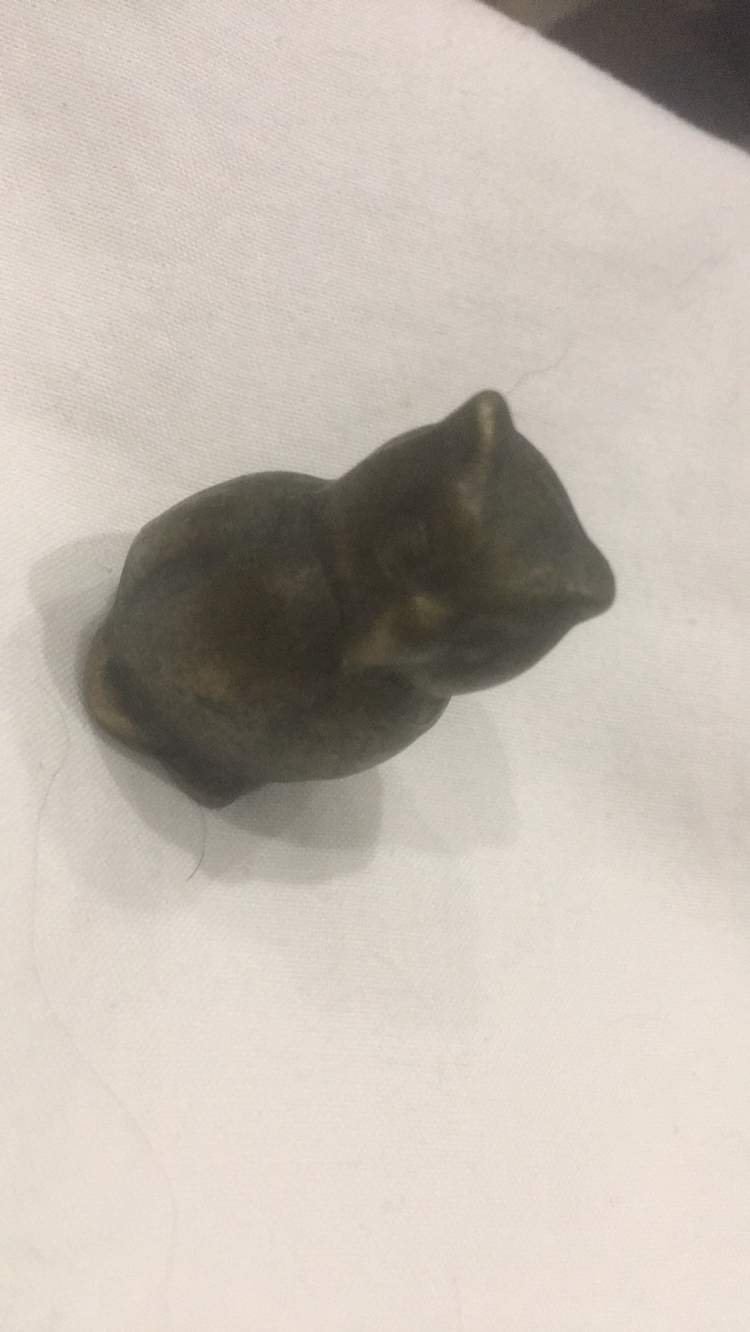 Miniature Owl Solid Brass Hand Carved image indicator(5)