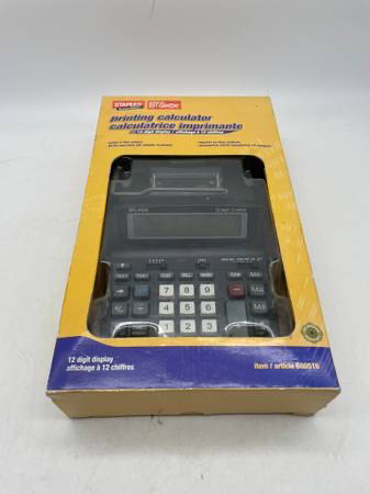 Staples 12-Digit 2 Colour Printing Calculator thumbnail