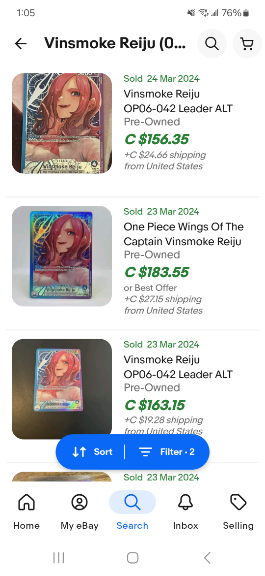 Vinsmoke Reiju OP06-042 Leader ALT ART - One Piece - photo 3