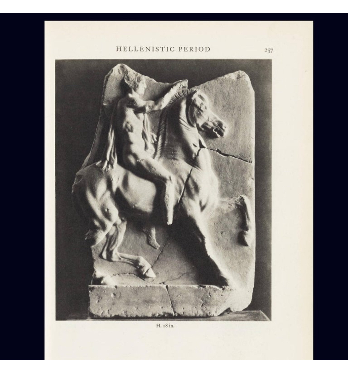 AHellenistic Horseman Cast Stone Wall Relief Sculpture Wall Art - photo 4