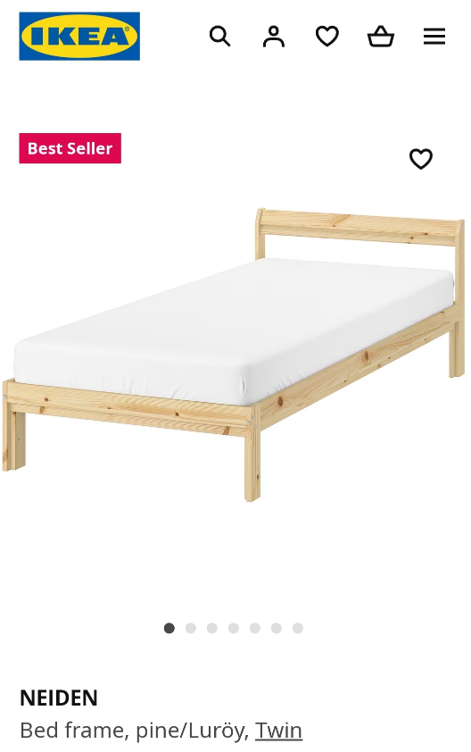 Twin Bed frame Ikea