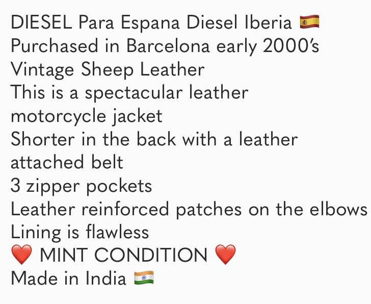 Diesel Leather Jacket 🥕 image indicator(2)