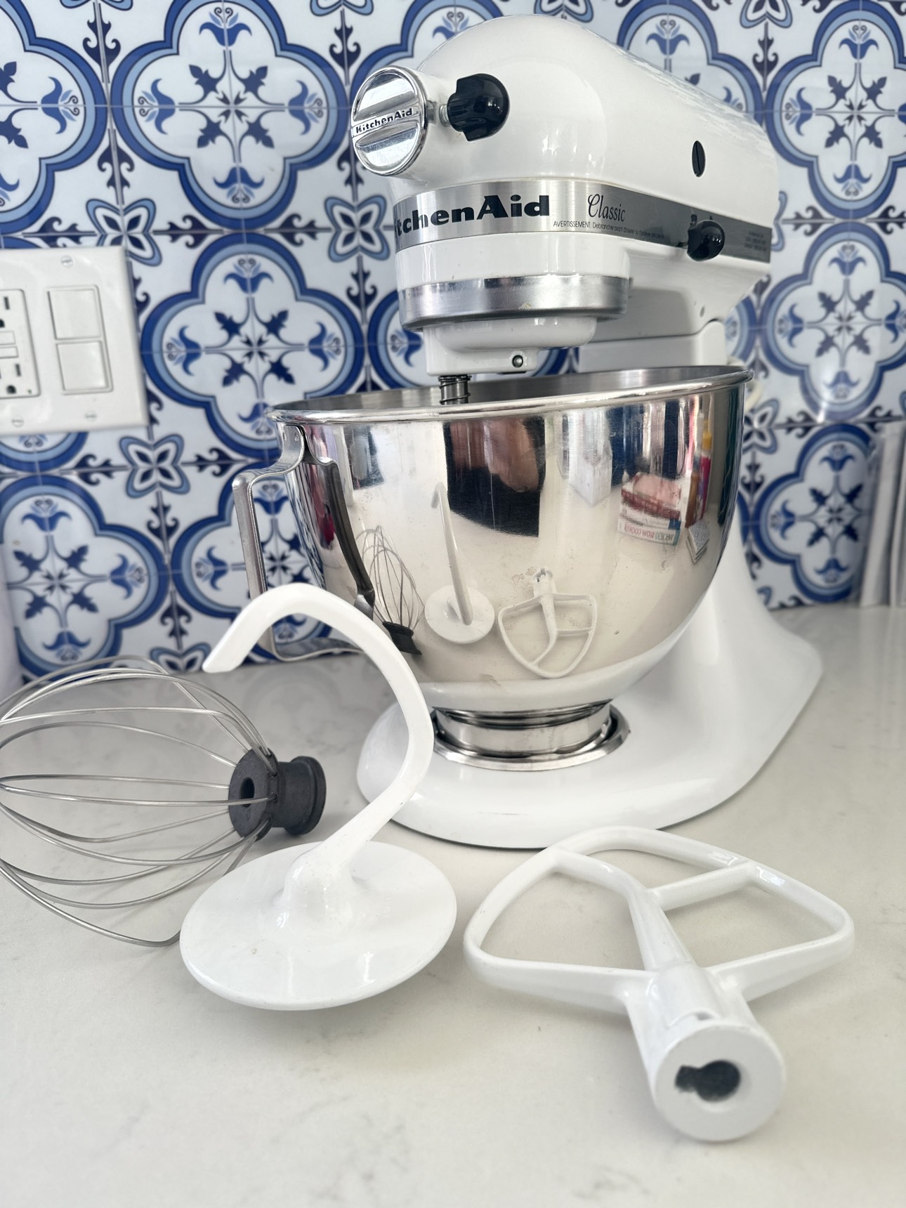 Kitchen aid blender classic white