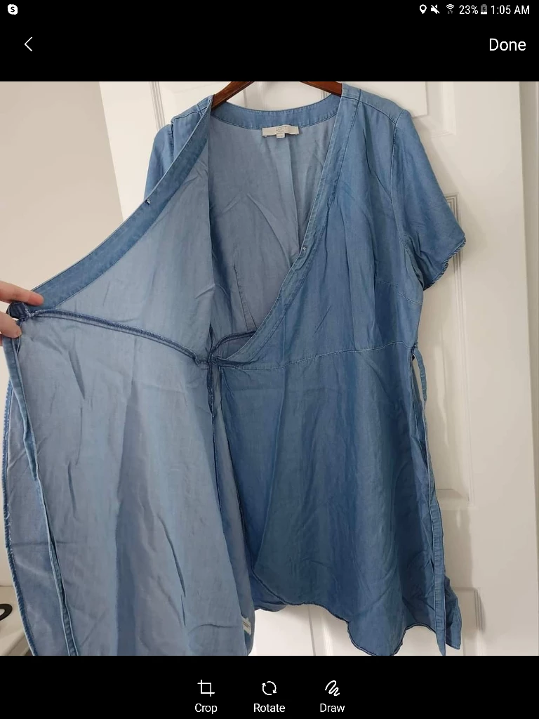 LOFT WRAP DRESS. 100% LYOCELL. #size20 #XXL - photo 2