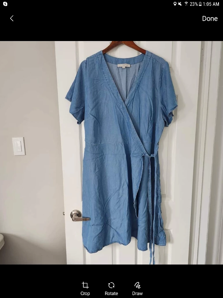 LOFT WRAP DRESS. 100% LYOCELL. #size20 #XXL - photo 3