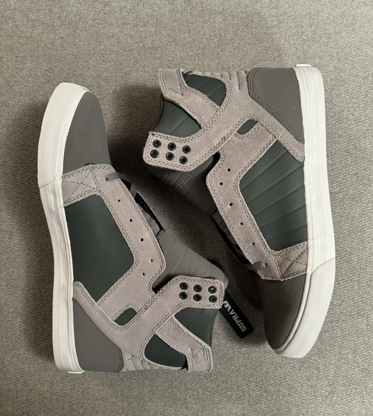 SUPRA SKYTOP Grey-White - Size 12 (Brand New) - photo 2