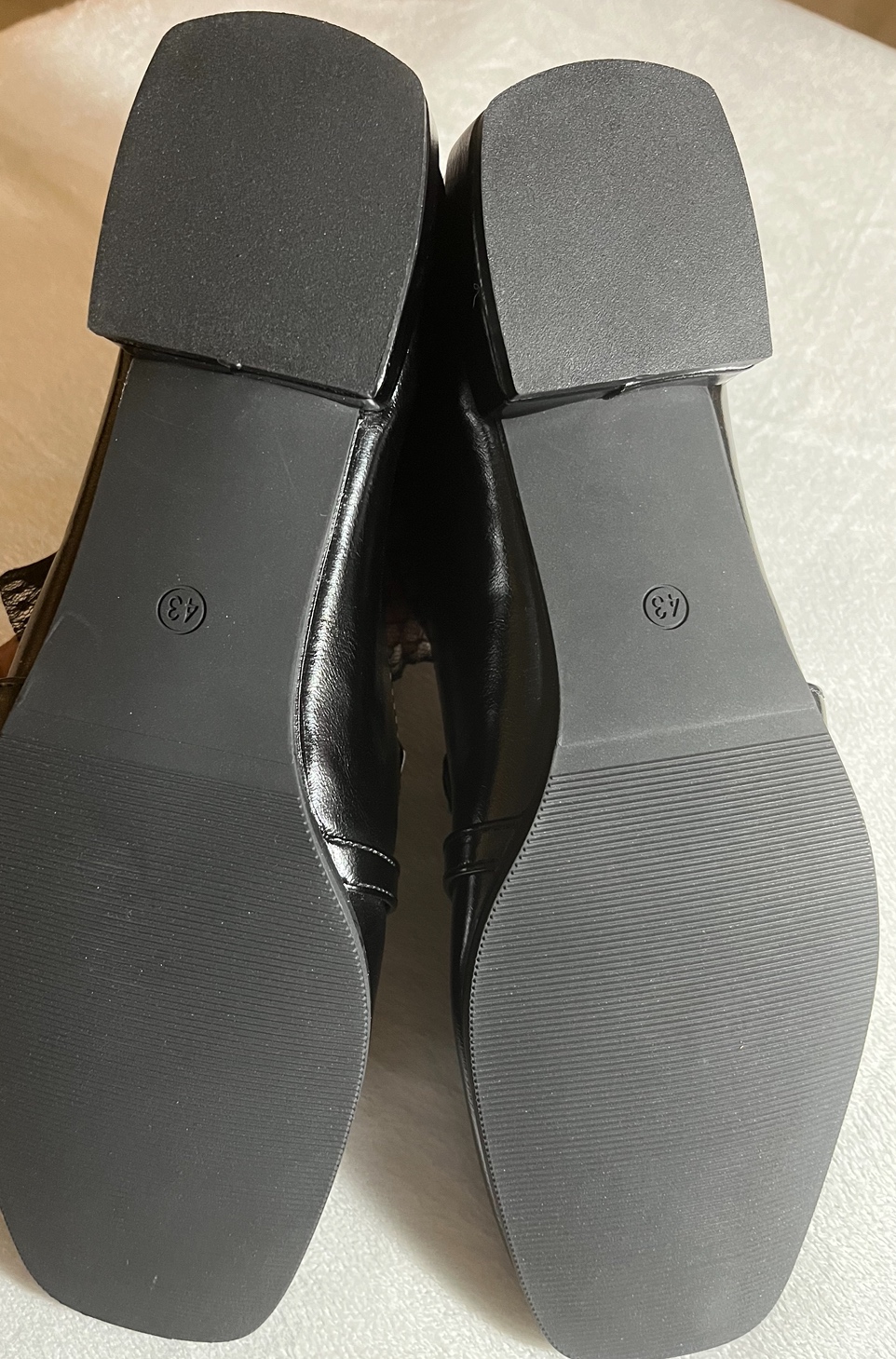 Black patent flats size 11M (43) - photo 3