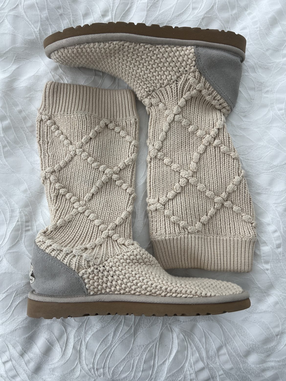 Cream crochet UGG boots- Size 8 thumbnail