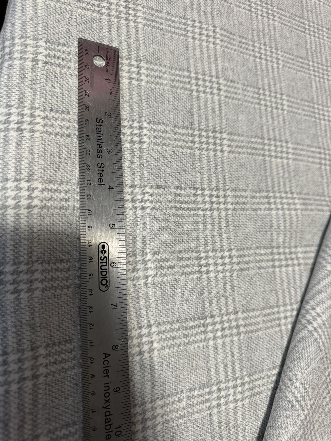 Luxury glen check plaid knit fabric image indicator(3)