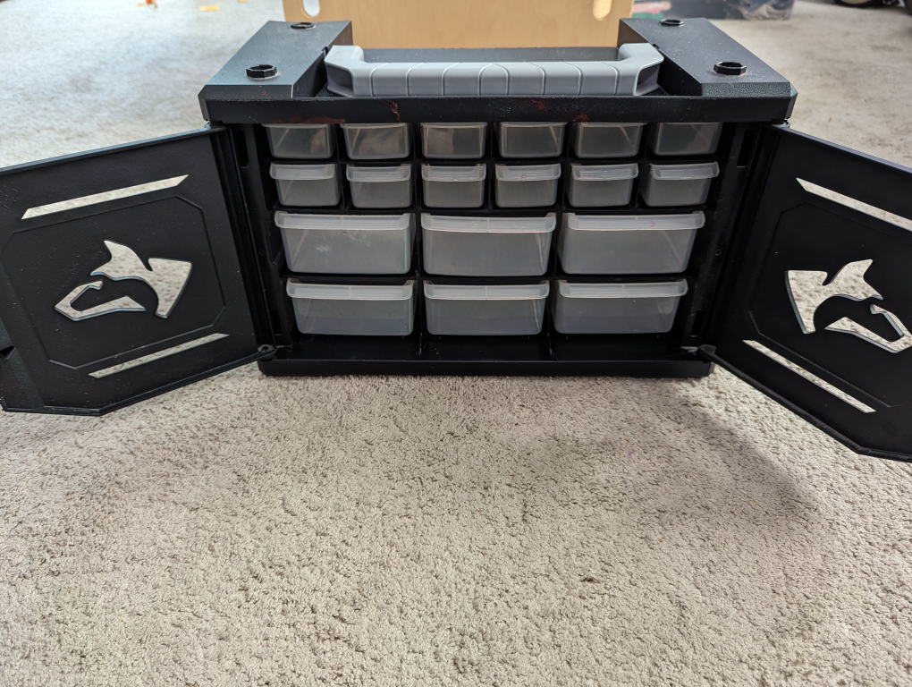 Husky 18 drawer spareparts tool box. - photo 3