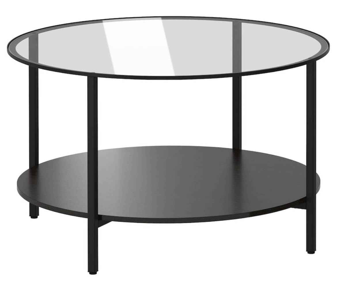 Modern glass coffee table