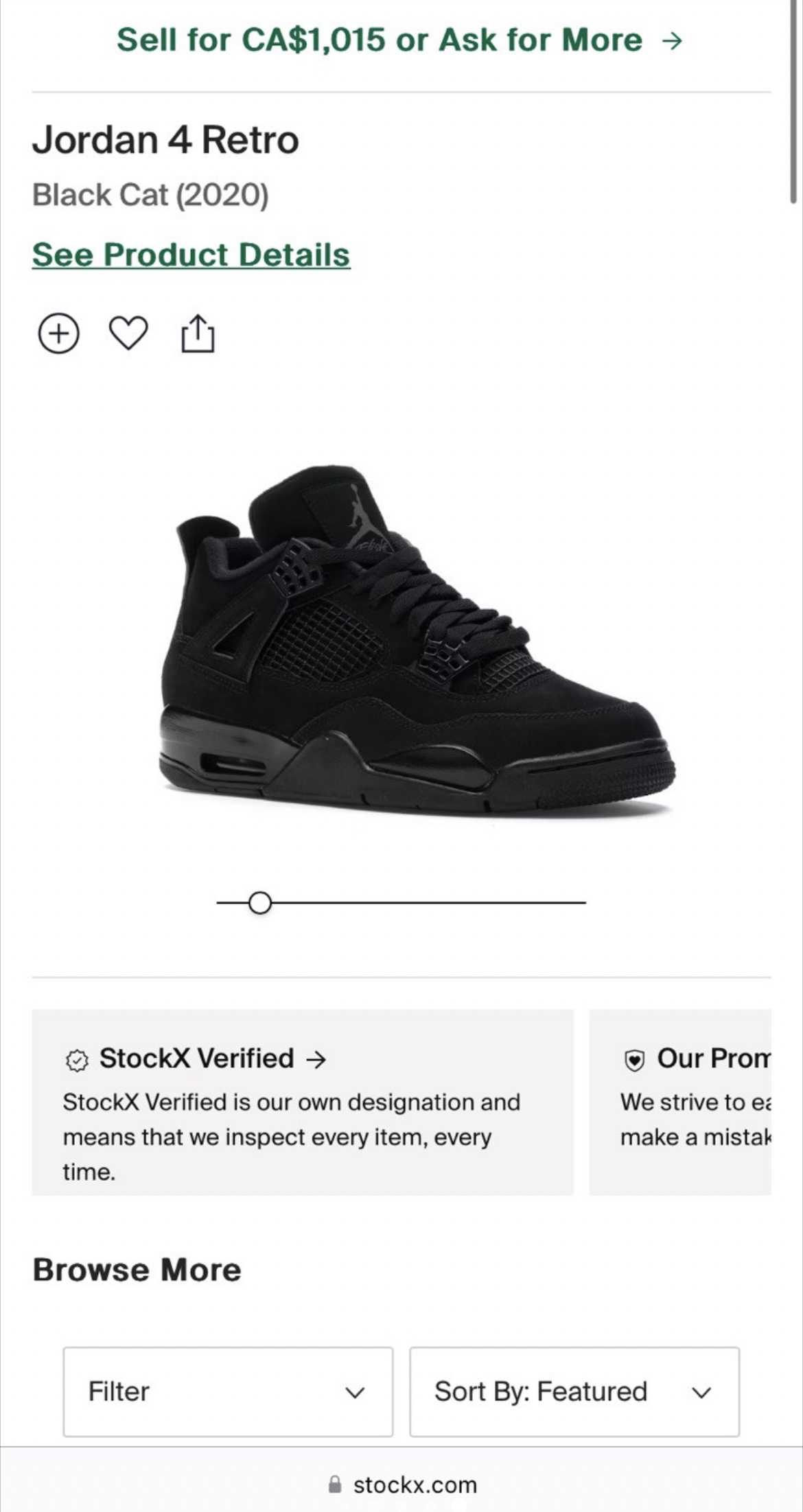 Jordan Retro 4 Black Cats - photo 4