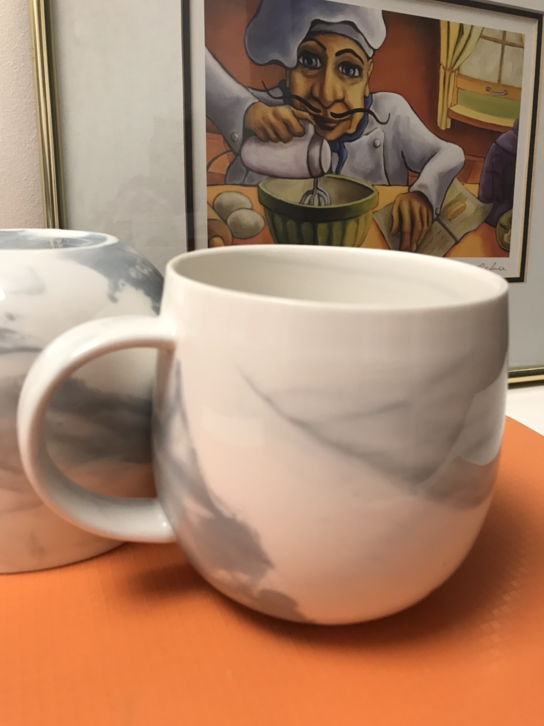 Two marble mugs gift ideas