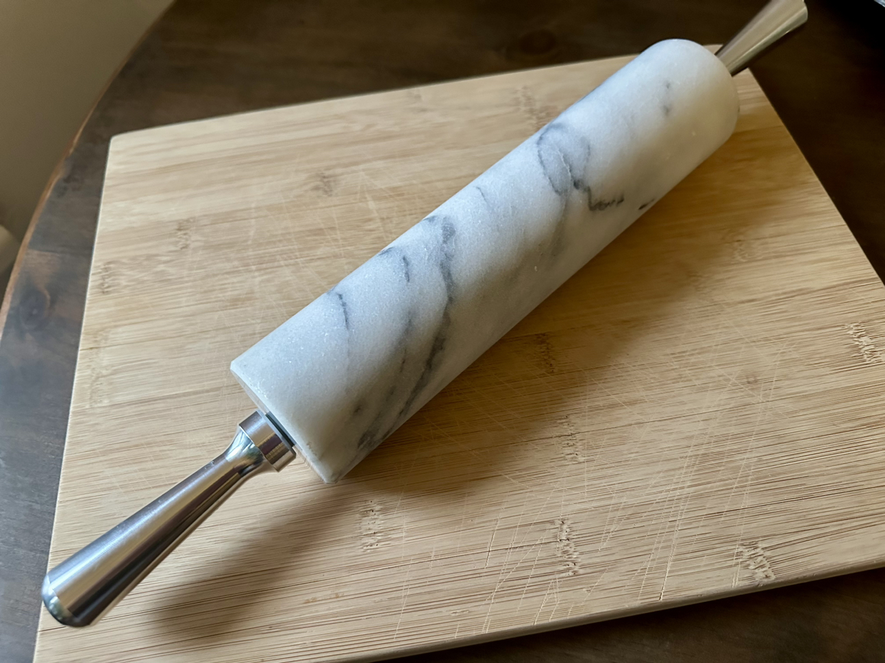 Marble Rolling Pin - Perfect for Pastry & Pizza Dough image indicator(2)