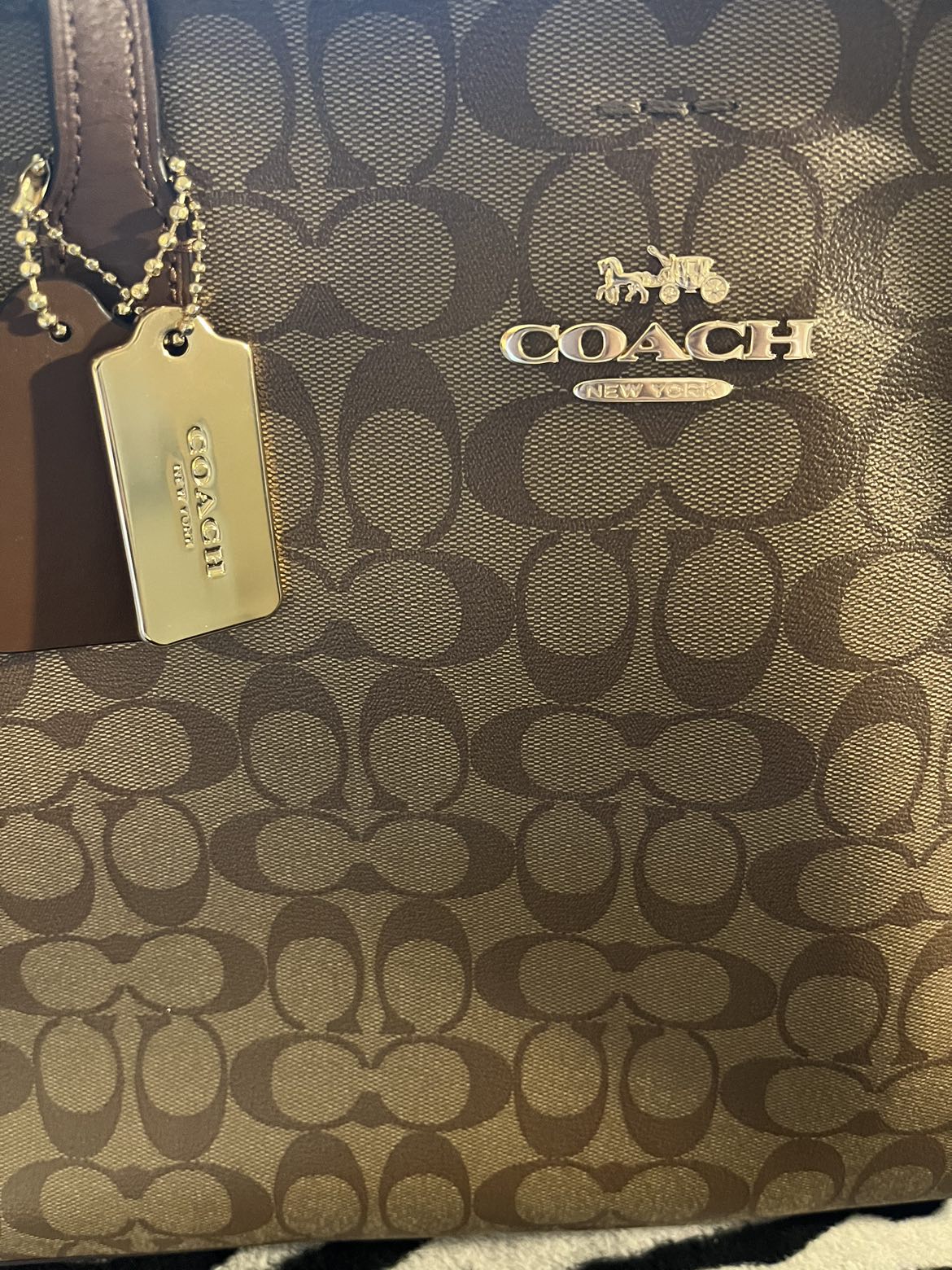 Authentic Vintage Coach NEW YORK City Tote Bag - photo 2
