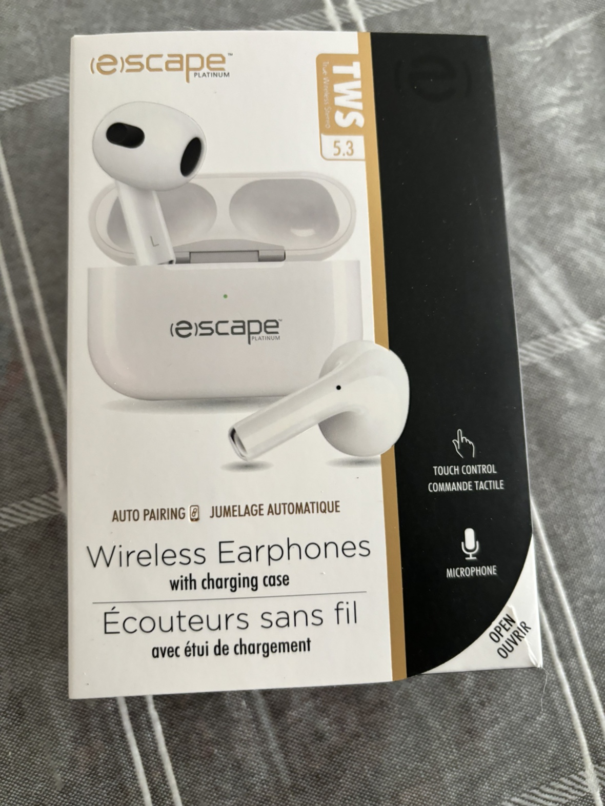 escape wireless earphones with charging case and microphone - photo 4