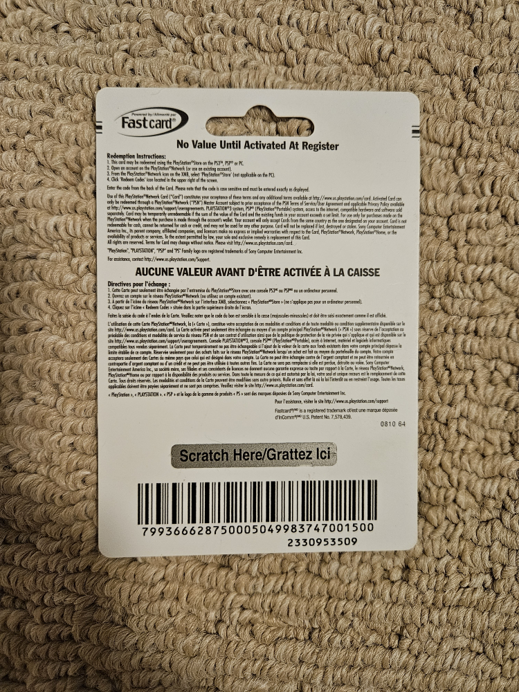 PlayStation Gift Card - photo 2