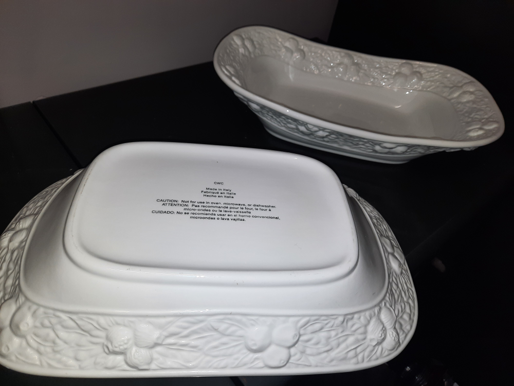 CWC Made in Italy White Serving Dish / Bowl (Vintage 1960s) image indicator(4)