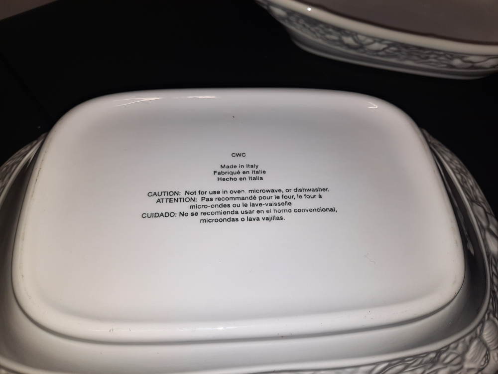 CWC Made in Italy White Serving Dish / Bowl (Vintage 1960s) image indicator(5)