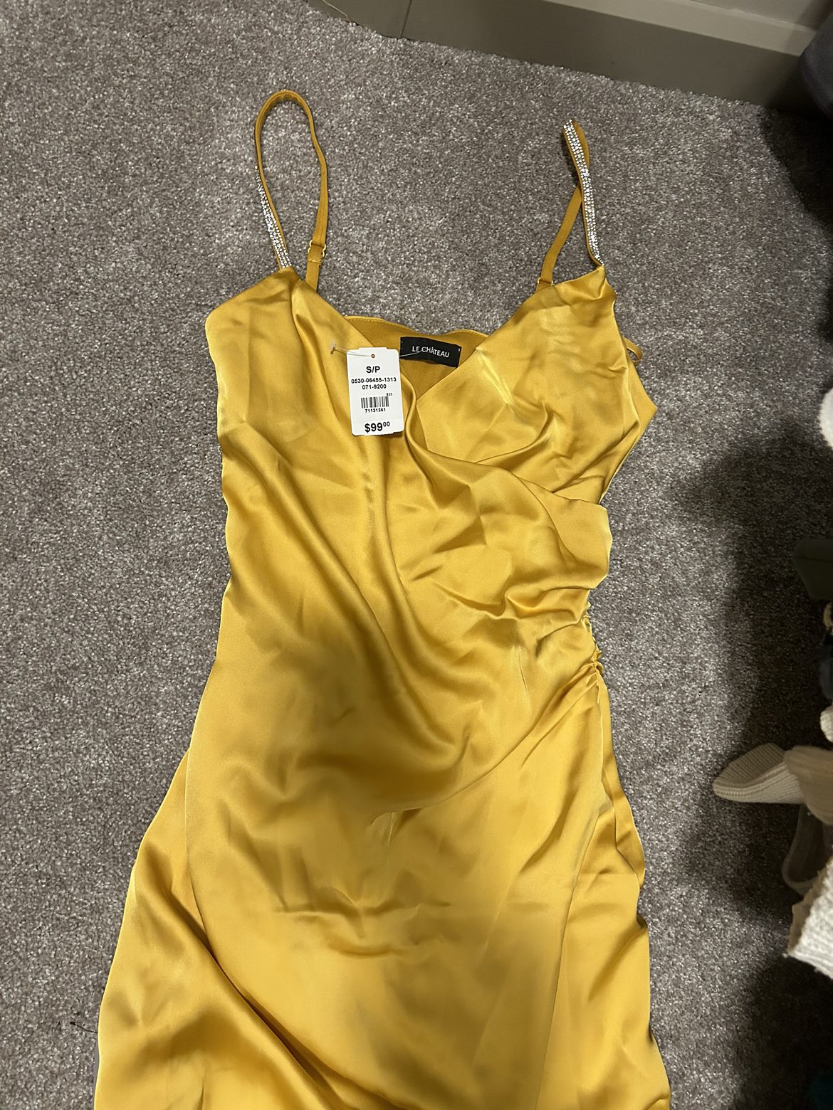 NWT Satin Yellow Dress - photo 3