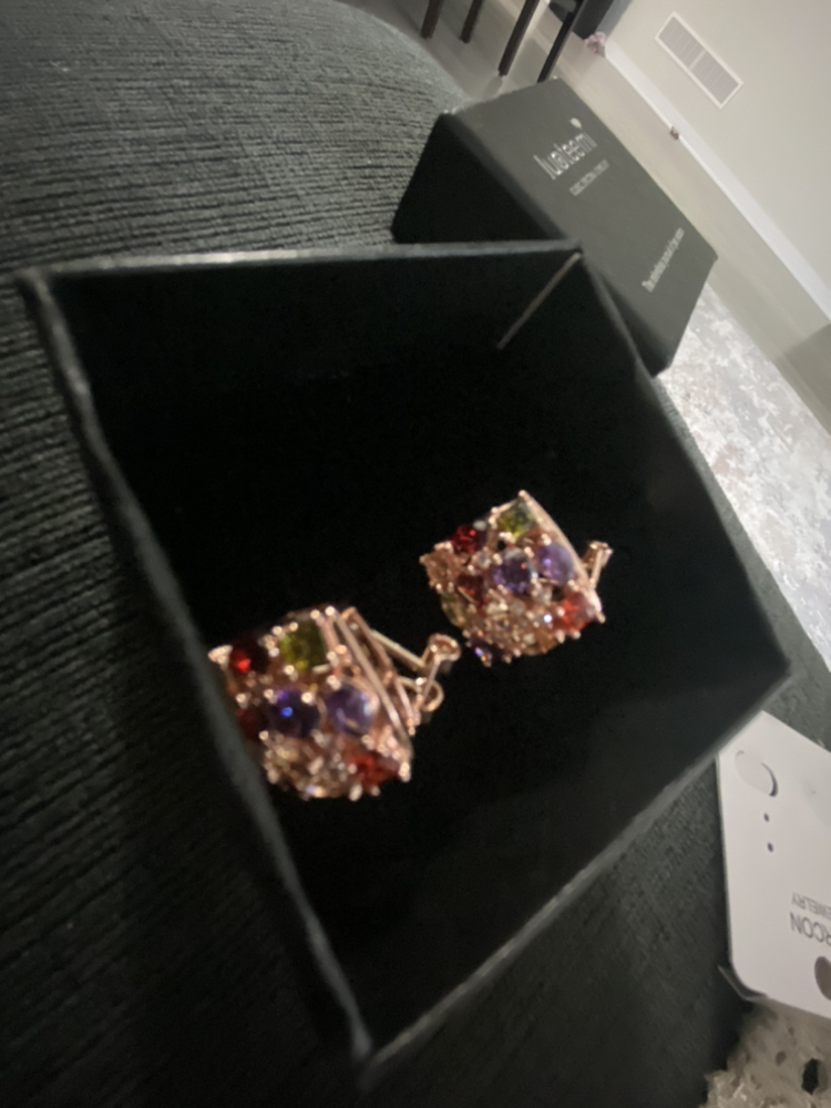 New rose gold multi colour earring image indicator(10)