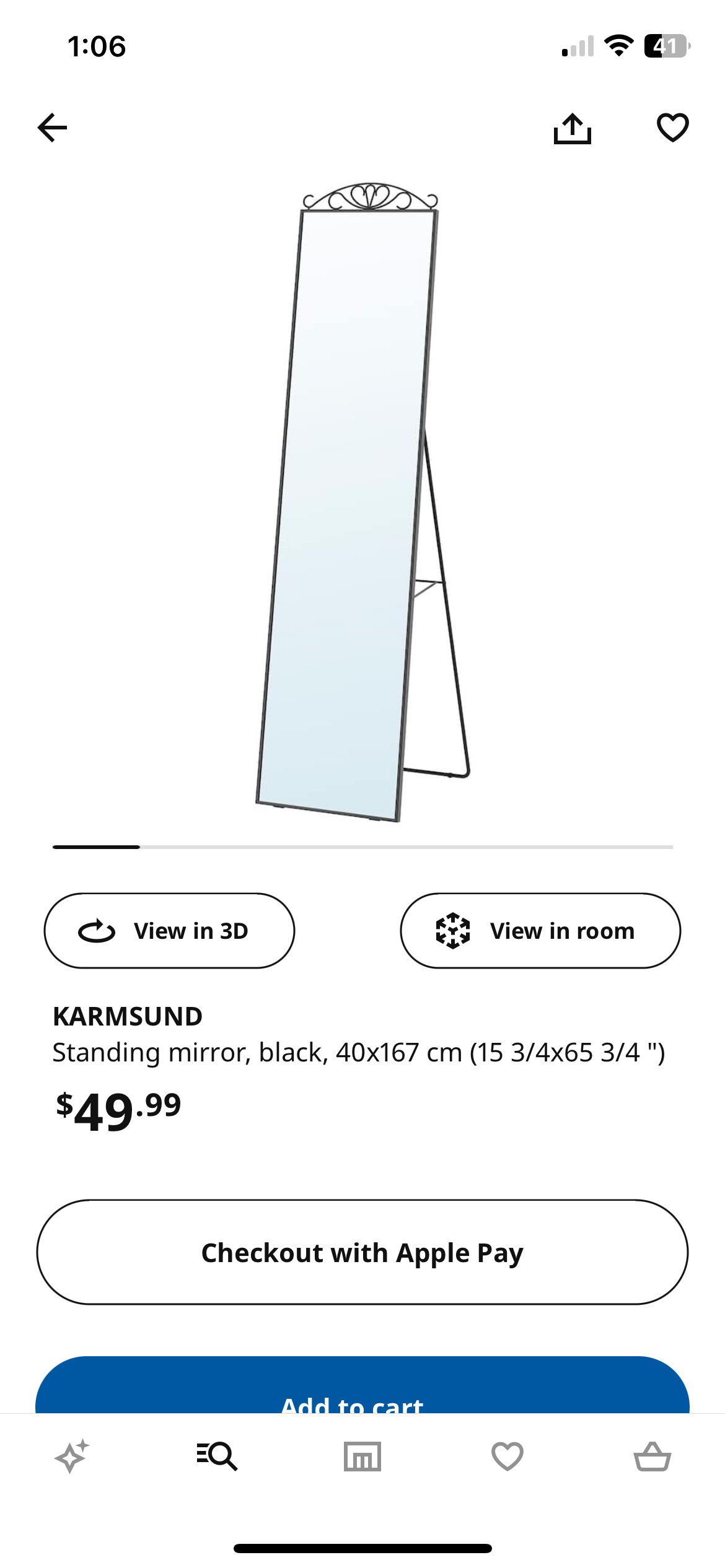 Stand Mirror