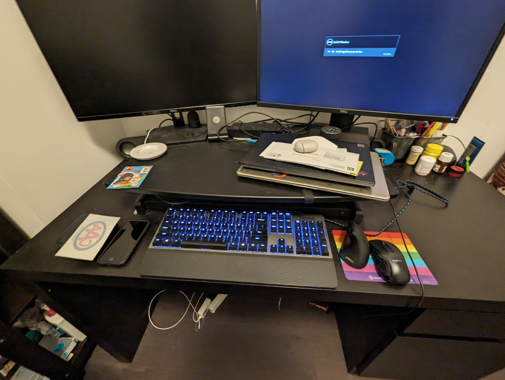 IKEA MALM DESK - BLACK