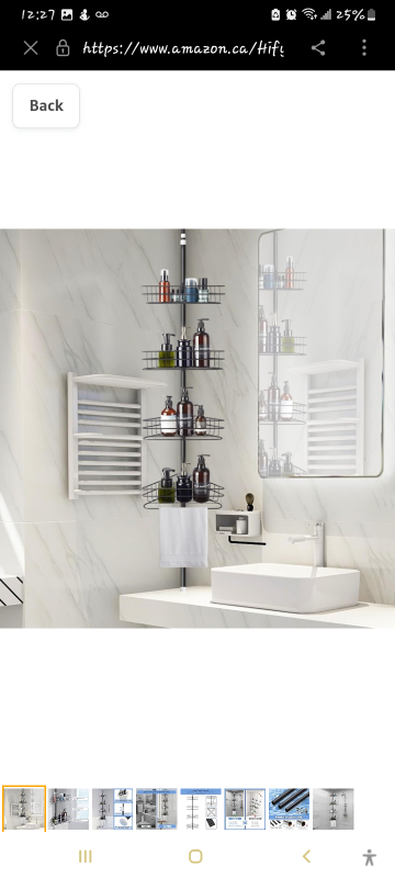 Corner Shower Caddy with 4 adjustable sheleves thumbnail