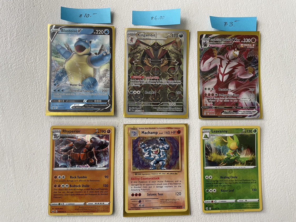 Pokémon cards $3-$10 thumbnail