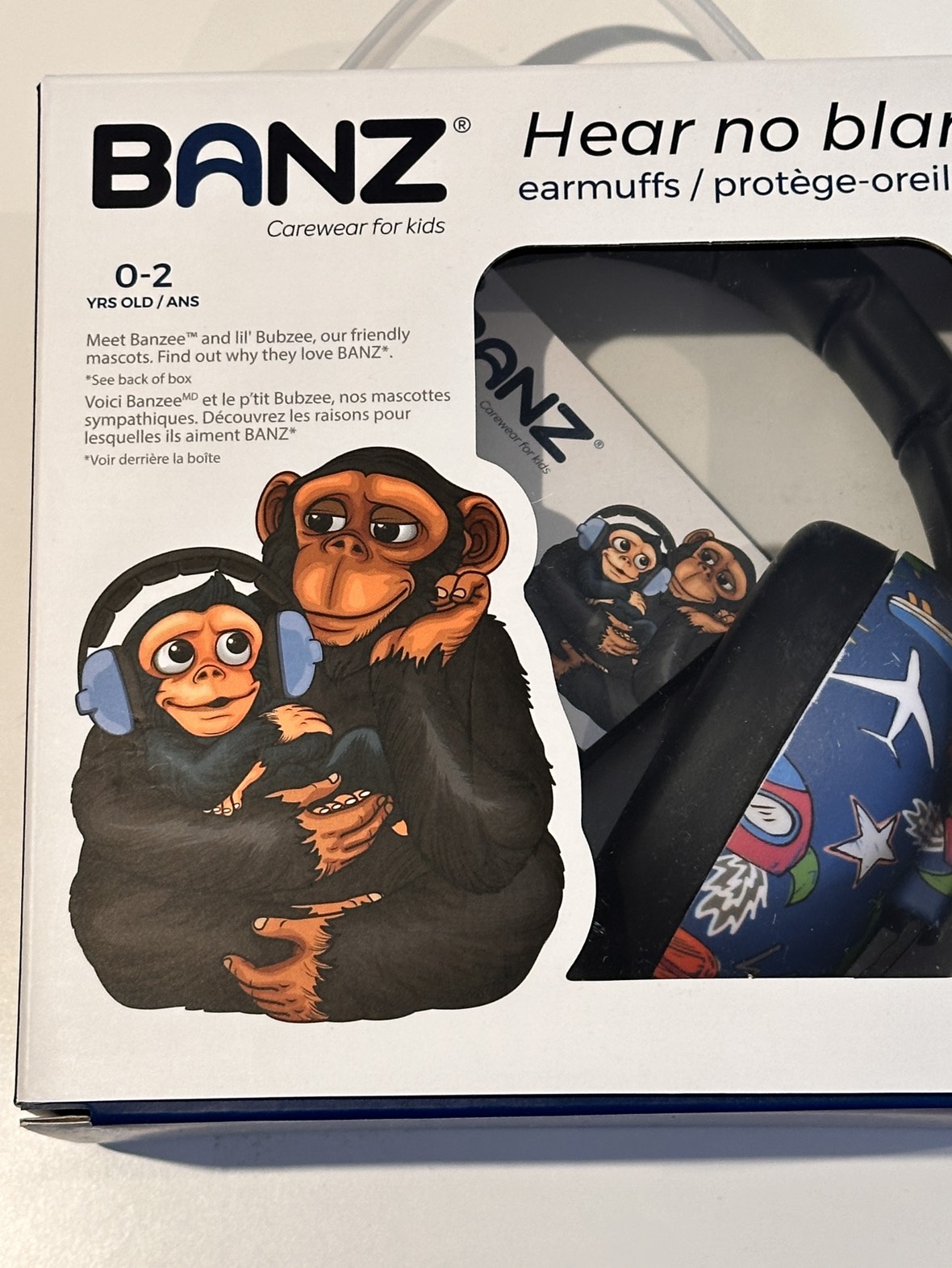 Banz earmuffs - ear protectors 0-2years