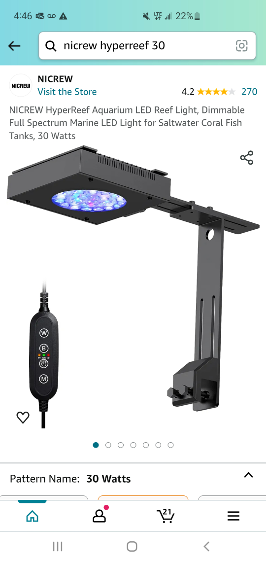 NICREW HyperReef Aquarium LED Reef Light - photo 2