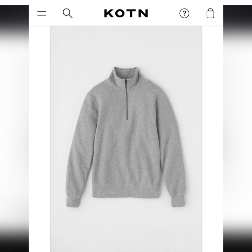 KOTN quarter zip sweatshirt brand new with tags