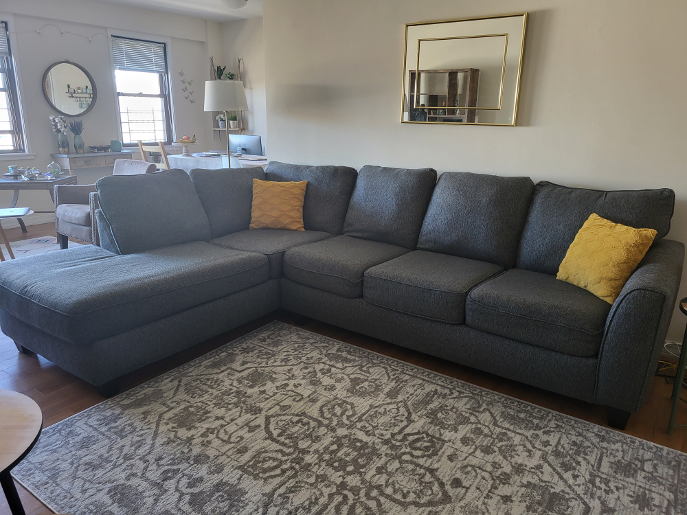 Sectional L shaped sofa