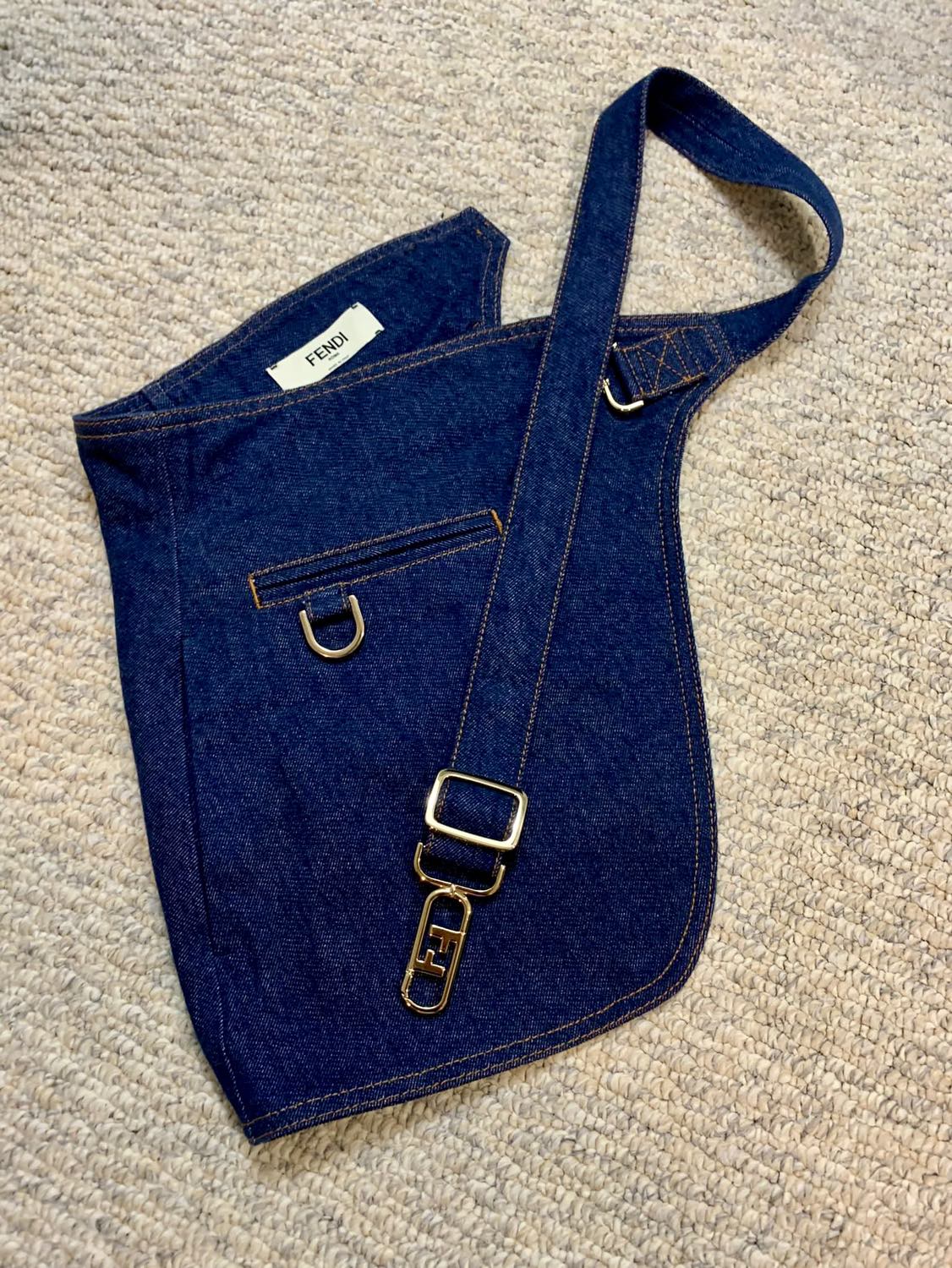 Fendi Belted Crewneck Mini Dress - Size: 6 image indicator(10)