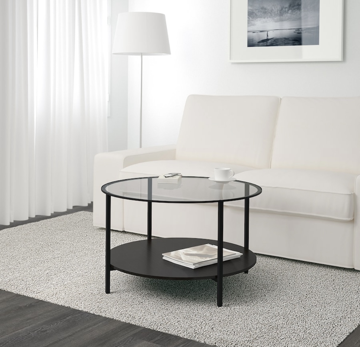 Modern glass coffee table - photo 2