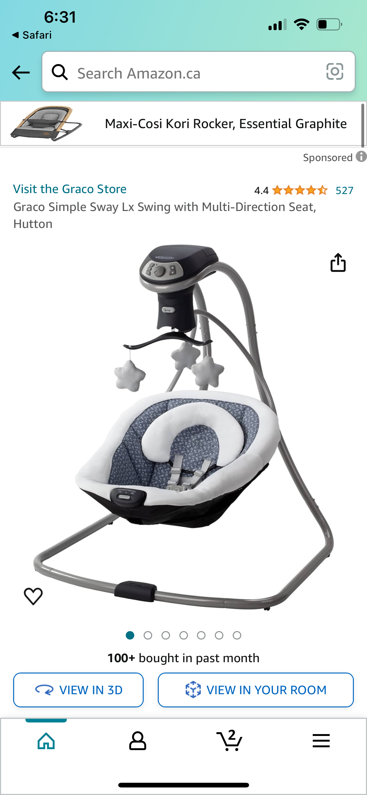 Graco Simple Sway Lx Swing with Multi-Direction Seat - photo 2