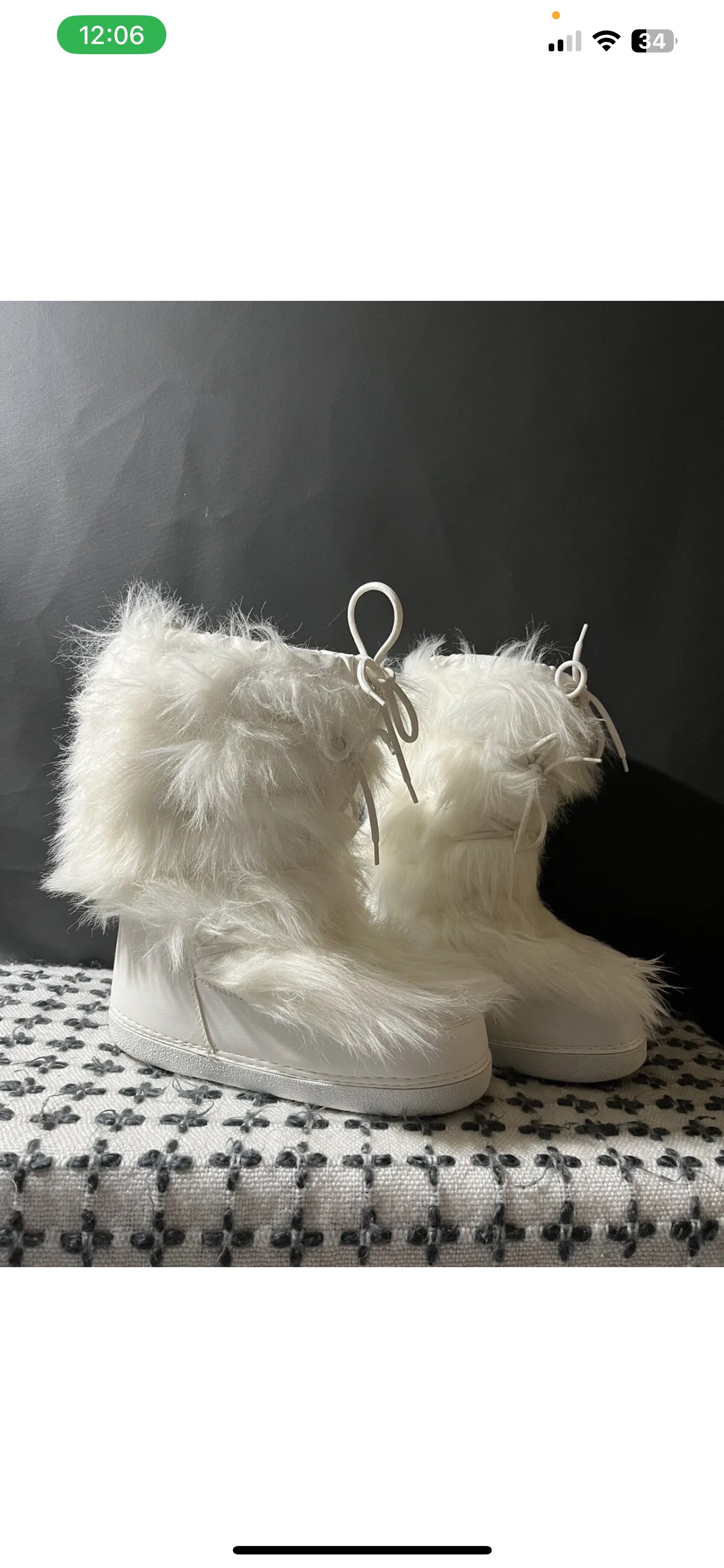 Modes White Fur womens Boots - Made in Romania image indicator(2)
