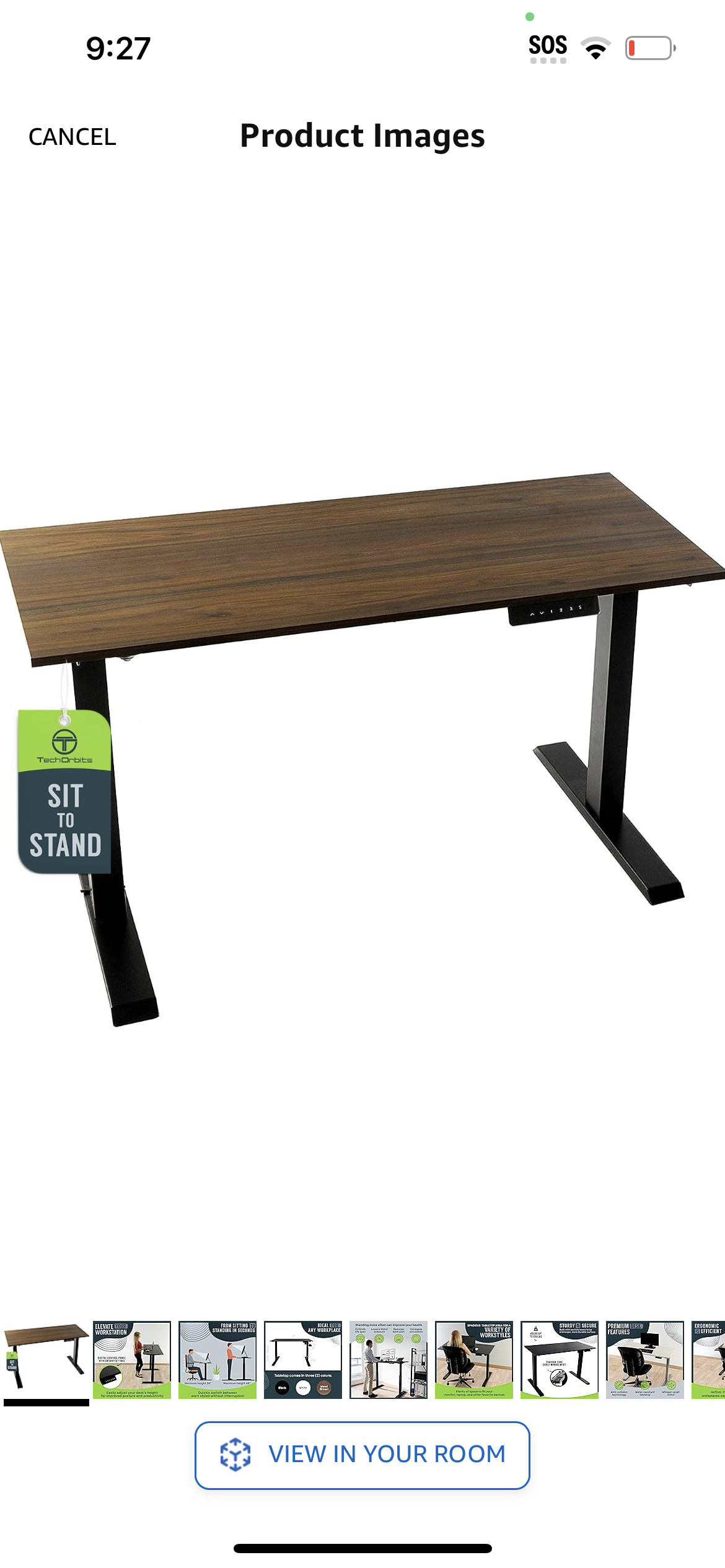 Adjustable standing desk #411 thumbnail